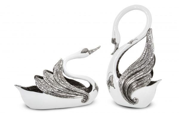 Ceramic Swan Decor