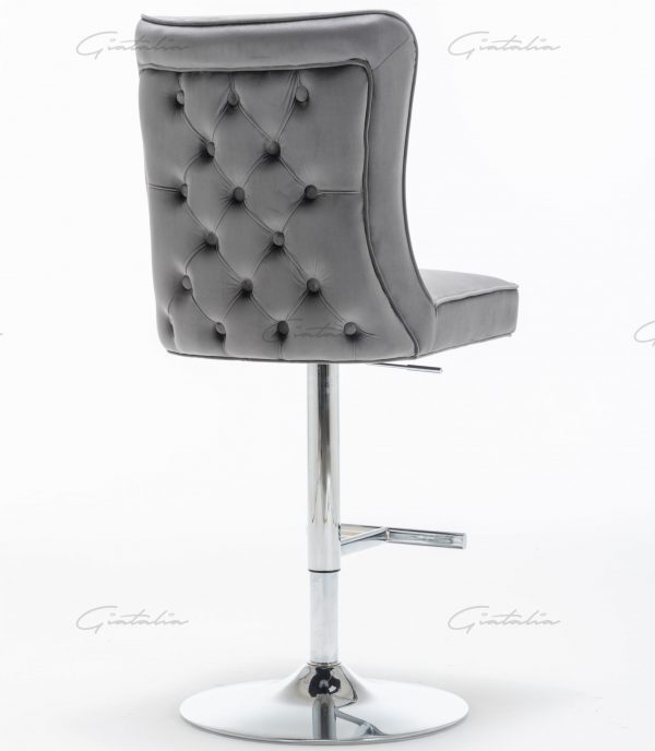 Belgravia Dark Grey Barstool - BS-200(Photo 1)