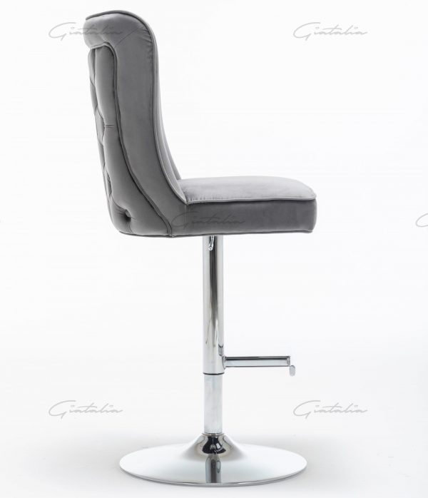 Belgravia Dark Grey Barstool - BS-200(Photo 3)