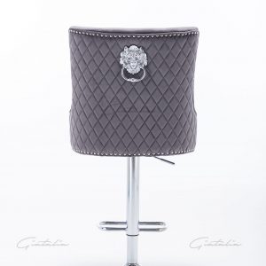 Grey Chelsea Lion Barstool