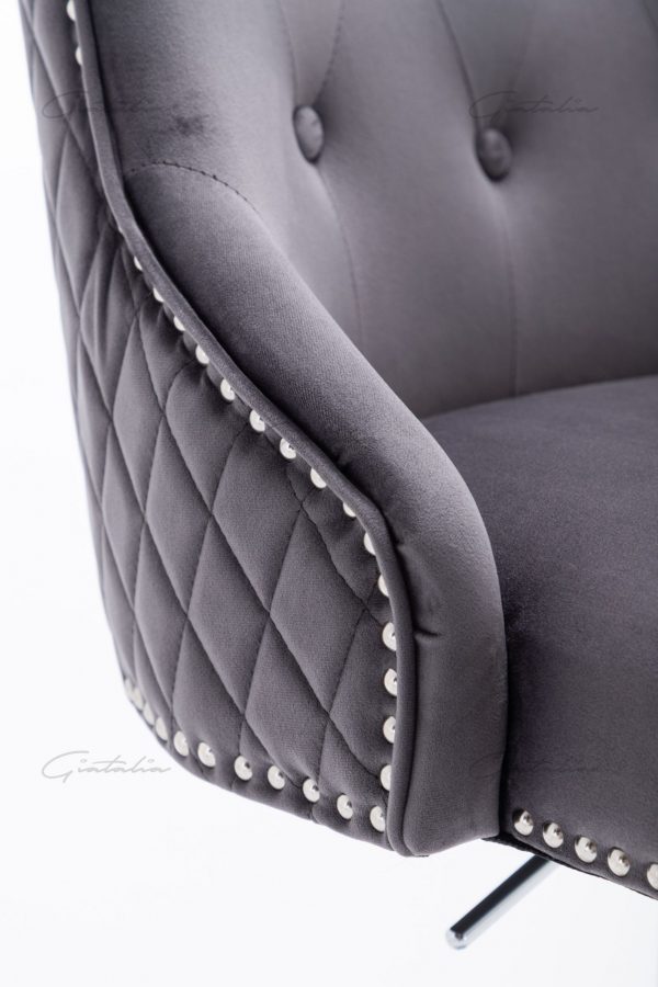 Grey Chelsea Lion Barstool