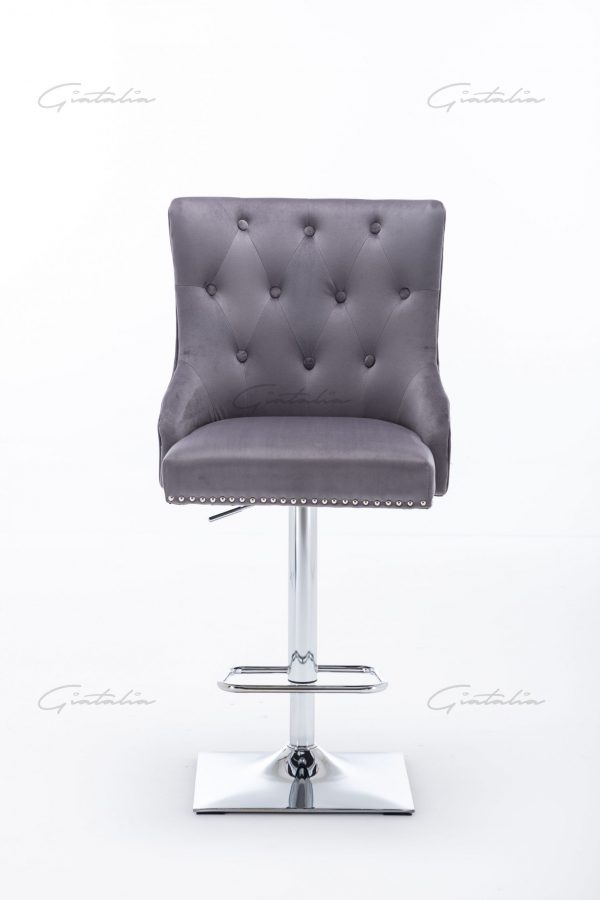 Grey Chelsea Lion Barstool