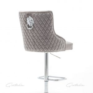 Grey Chelsea Lion Barstool