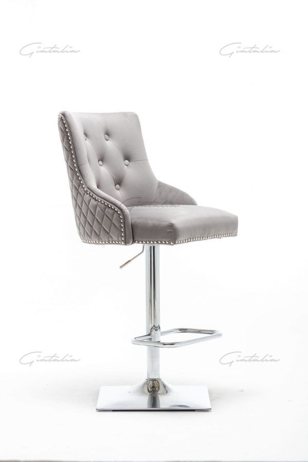 Grey Chelsea Lion Barstool