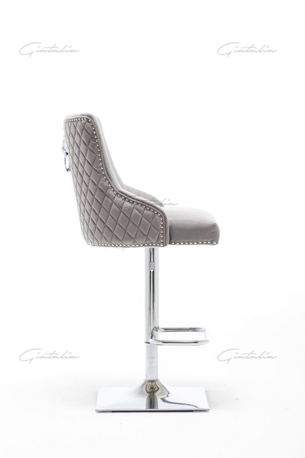 Grey Chelsea Lion Barstool