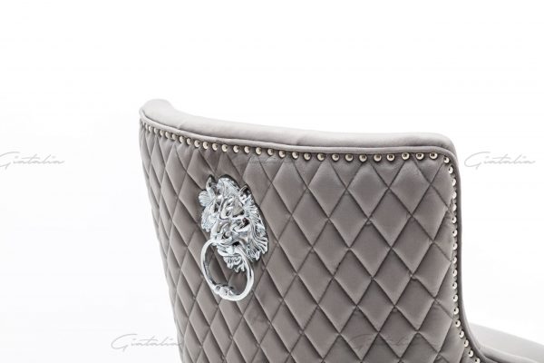 Grey Chelsea Lion Barstool