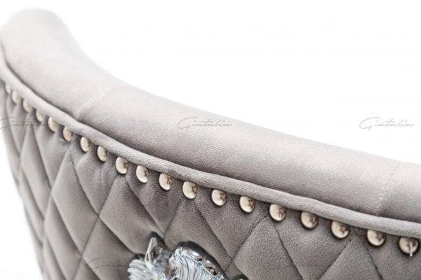 Grey Chelsea Lion Barstool