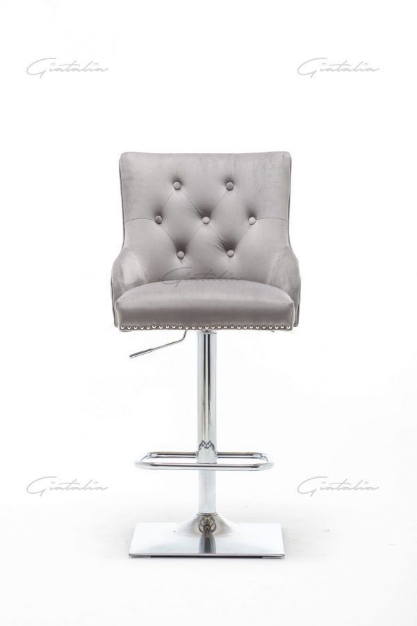 Grey Chelsea Lion Barstool