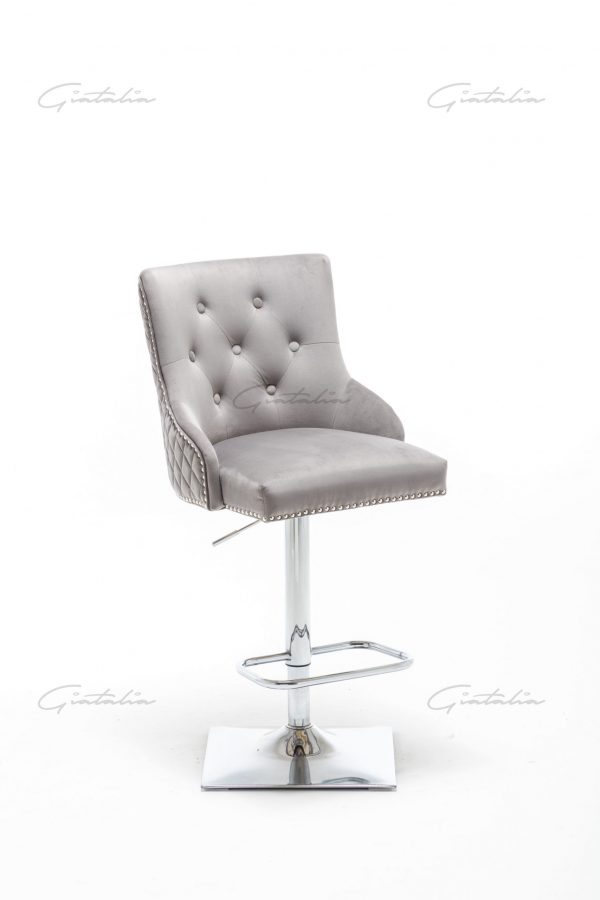Grey Chelsea Lion Barstool