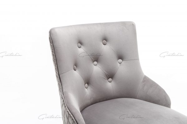 Grey Chelsea Lion Barstool