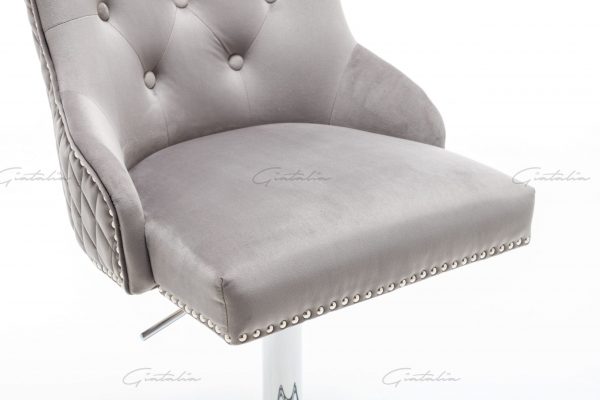 Grey Chelsea Lion Barstool