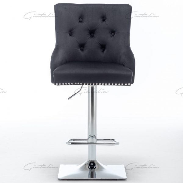 Black Chelsea Lion Barstool