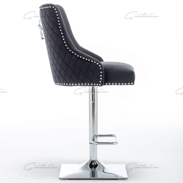 Black Chelsea Lion Barstool