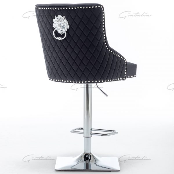 Black Chelsea Lion Barstool