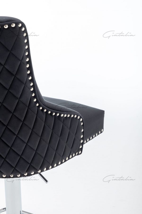 Black Chelsea Lion Barstool