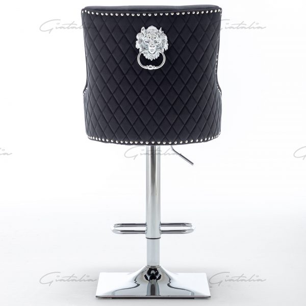 Black Chelsea Lion Barstool