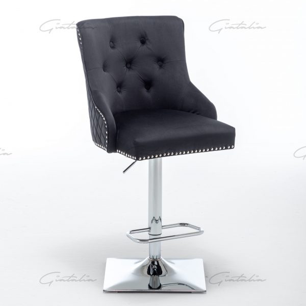 Black Chelsea Lion Barstool