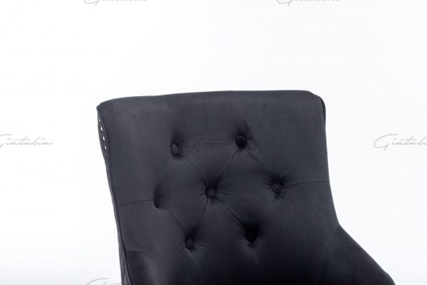 Black Chelsea Lion Barstool