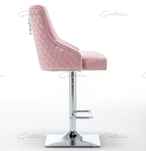 Pink Chelsea Lion Barstool