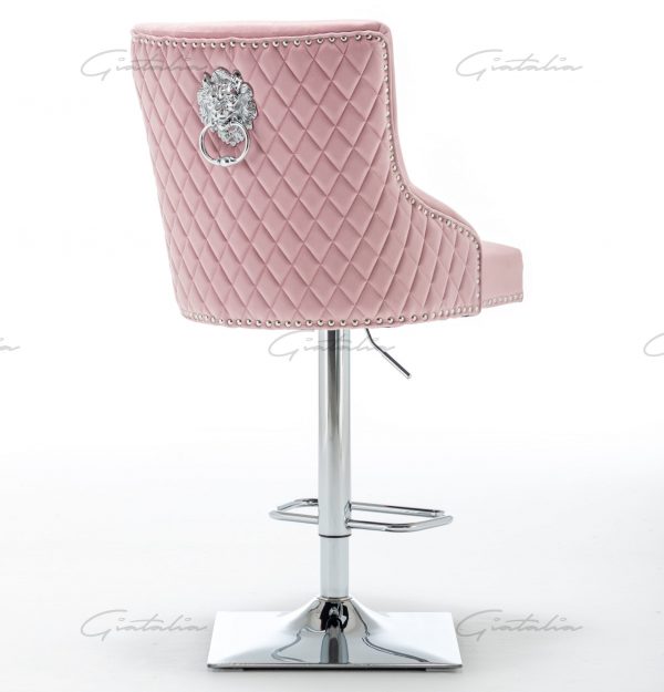 Pink Chelsea Lion Barstool