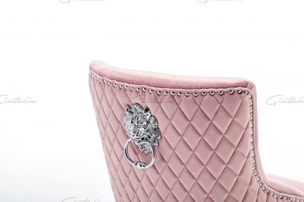 Pink Chelsea Lion Barstool