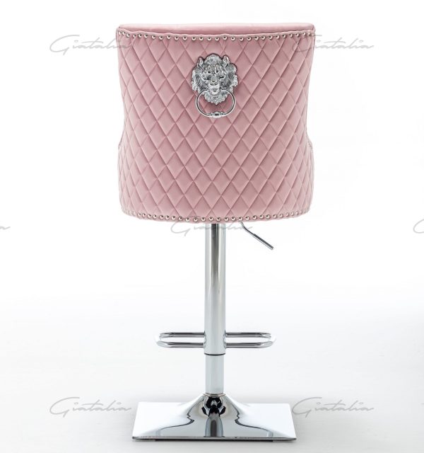 Pink Chelsea Lion Barstool