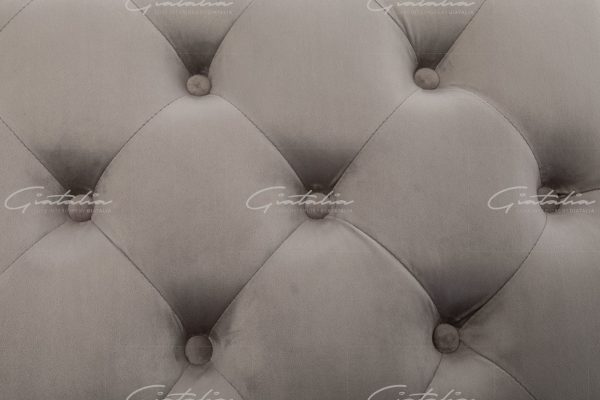 Eleanor French Velvet Light Grey Bench - BE-328 LI-GR 7 Grey Eleanor Bench