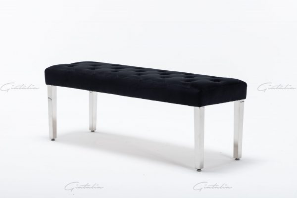 Knightsbridge Black Bench BE-888 (Photo 14) Black Knightsbridge Bench