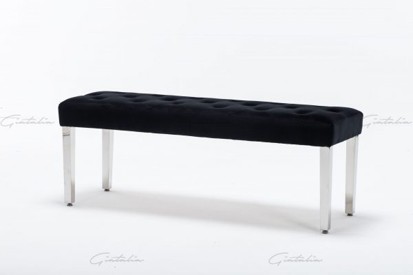 Knightsbridge Black Bench BE-888 (Photo 15) Black Knightsbridge Bench