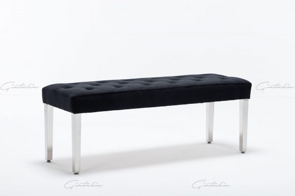 Knightsbridge Black Bench BE-888 (Photo 6) Black Knightsbridge Bench