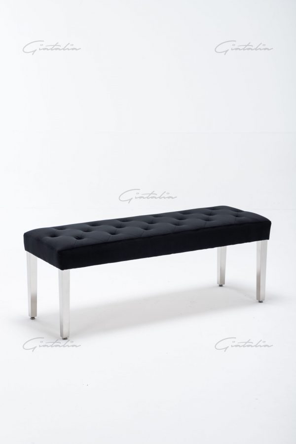 Knightsbridge Black Bench BE-888 (Photo 7) Black Knightsbridge Bench