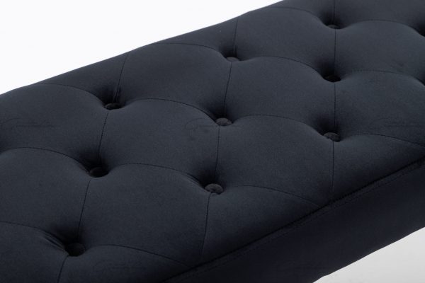 Knightsbridge Black Bench BE-888 (Photo 8) Black Knightsbridge Bench