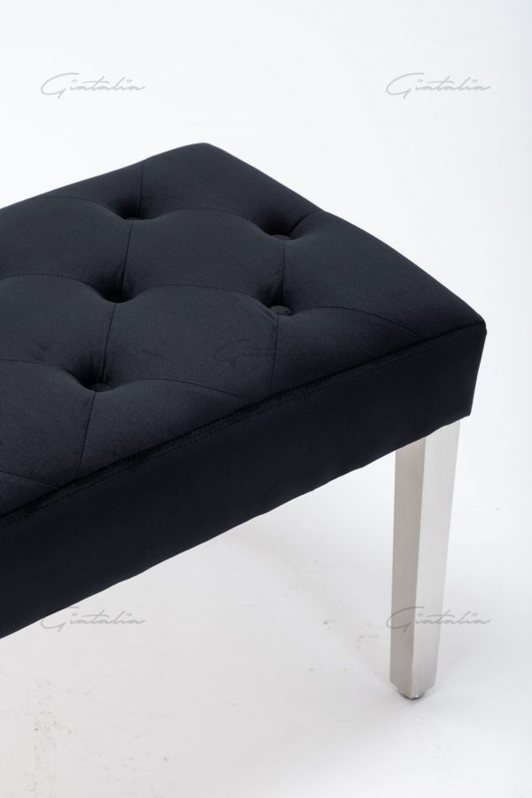 Knightsbridge Black Bench BE-888 (Photo 9) Black Knightsbridge Bench