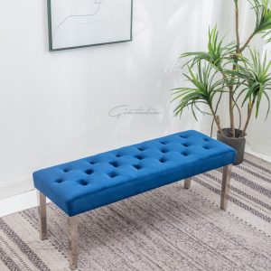 Blue Knightsbridge Bench