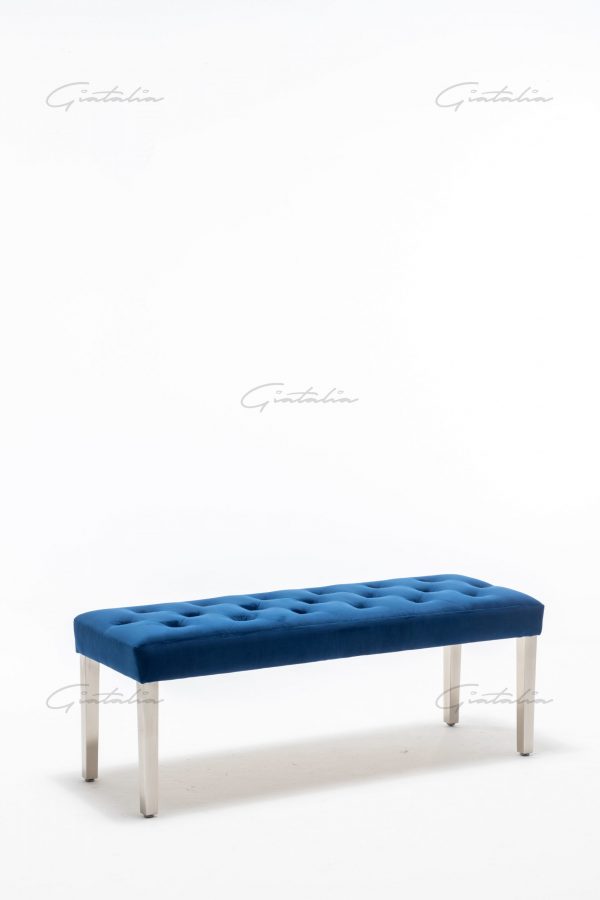 Knightsbridge Blue Bench BE-888 (Photo 6) Blue Knightsbridge Bench