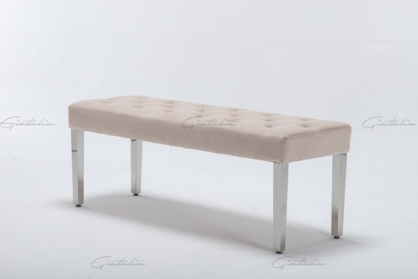 Knightsbridge Cream Bench BE-888 (Photo 10) Cream Knightsbridge Bench