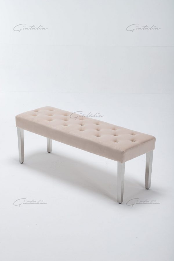 Knightsbridge Cream Bench BE-888 (Photo 11) Cream Knightsbridge Bench