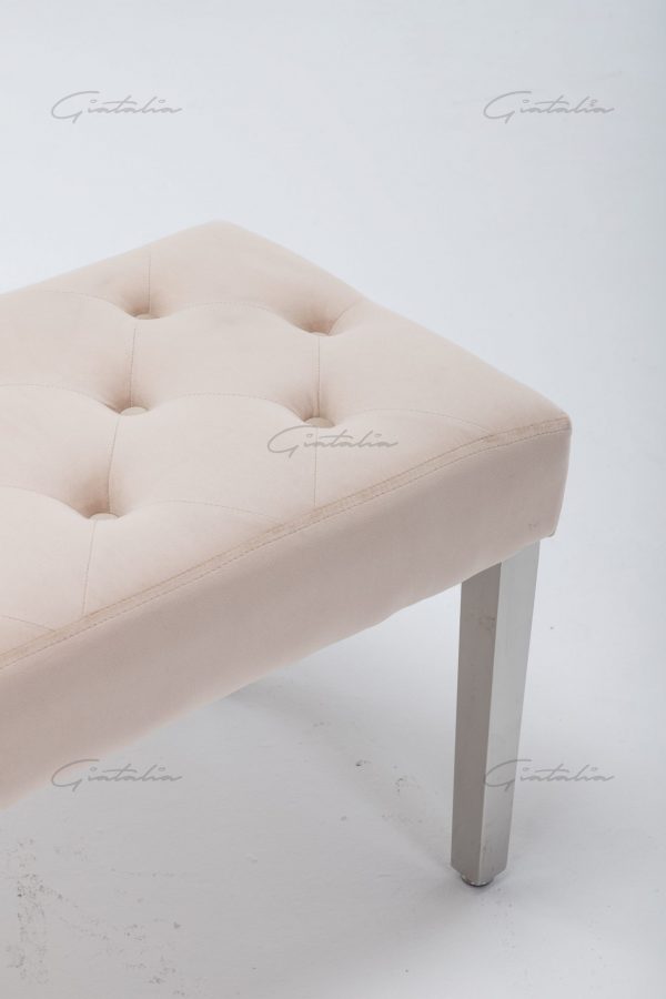 Knightsbridge Cream Bench BE-888 (Photo 6) Cream Knightsbridge Bench