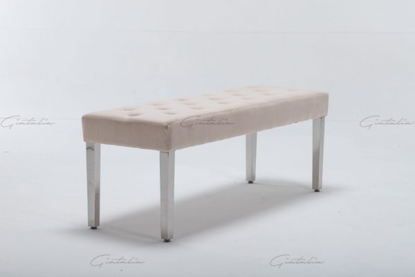 Knightsbridge Cream Bench BE-888 (Photo 7) Cream Knightsbridge Bench