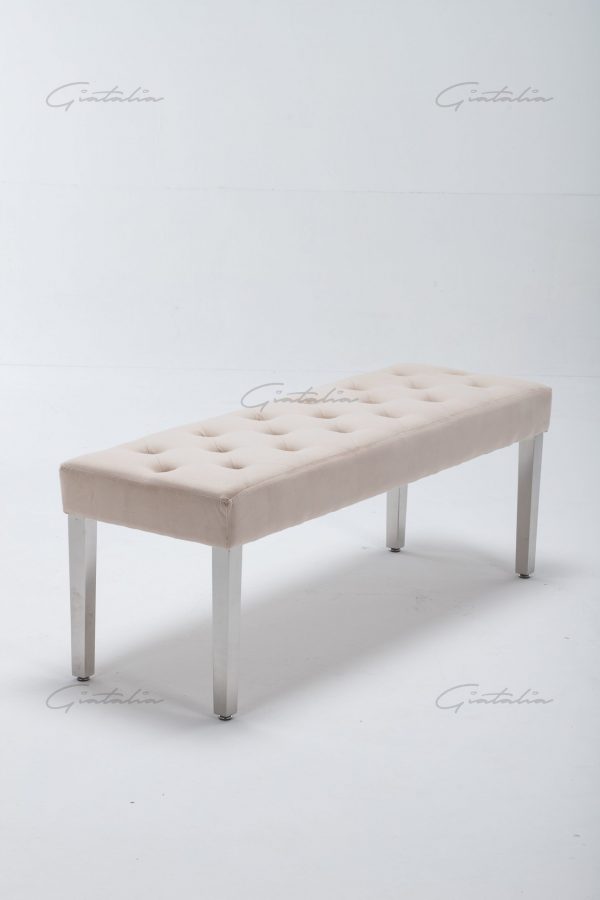 Knightsbridge Cream Bench BE-888 (Photo 8) Cream Knightsbridge Bench