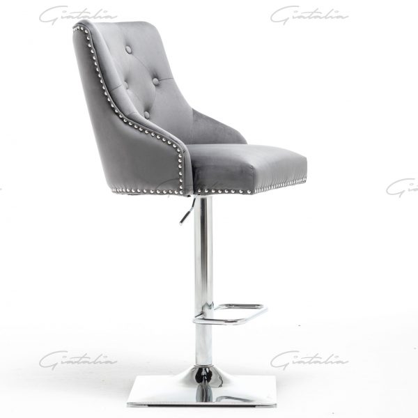 Knightsbridge Dark Grey Barstool - BS-899 (Photo 11)