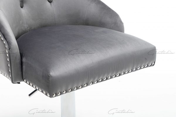 Knightsbridge Dark Grey Barstool - BS-899 (Photo 6)