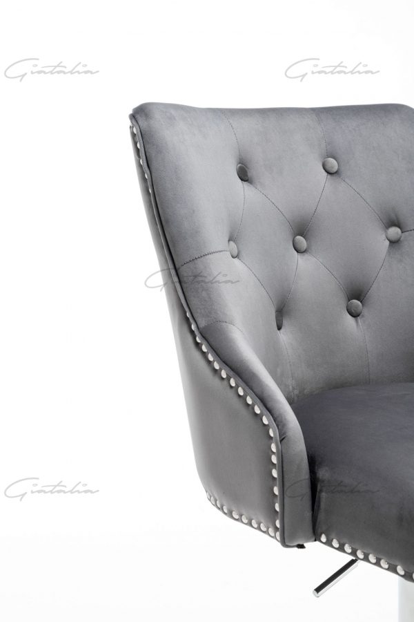 Knightsbridge Dark Grey Barstool - BS-899 (Photo 8)