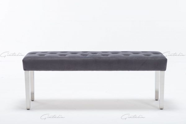 Knightsbridge Dark Grey Bench BE-888 (Photo 4) Grey Knightsbridge Bench