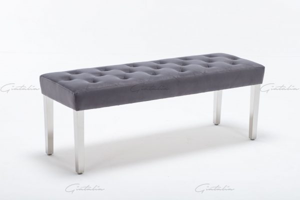 Knightsbridge Dark Grey Bench BE-888 (Photo 5) Grey Knightsbridge Bench