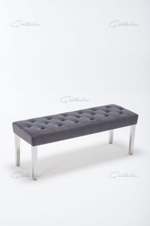 Knightsbridge Dark Grey Bench BE-888 (Photo 6) Grey Knightsbridge Bench