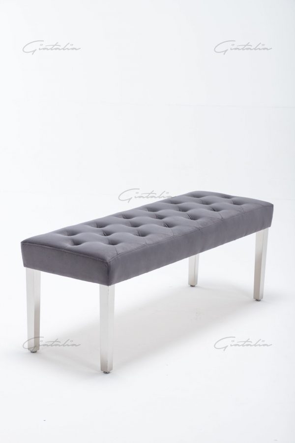 Knightsbridge Dark Grey Bench BE-888 (Photo 8) Grey Knightsbridge Bench