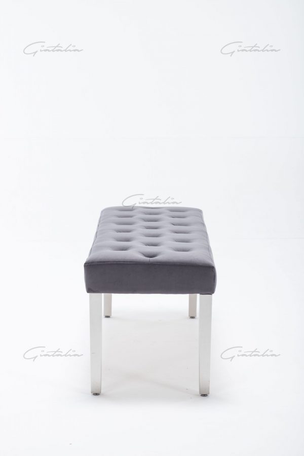 Knightsbridge Dark Grey Bench BE-888 (Photo 9) Grey Knightsbridge Bench