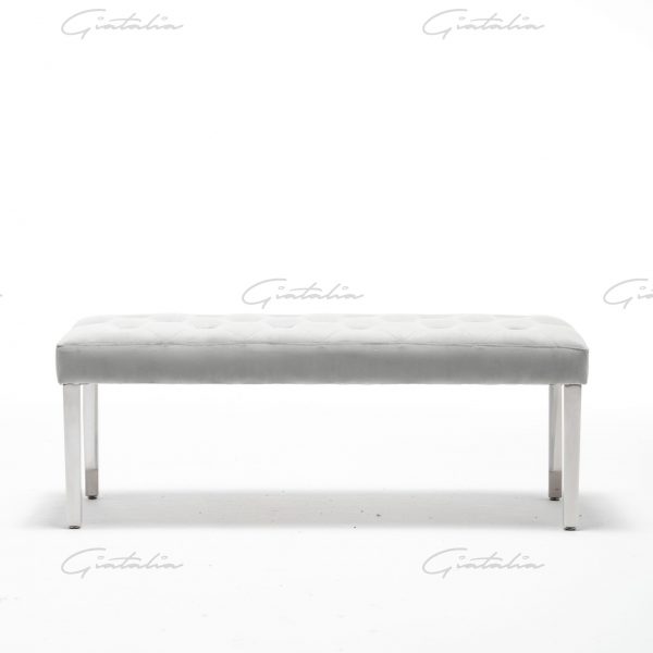 Knightsbridge Dove Grey Bench - BE-888 (Photo 2) Grey Knightsbridge Bench
