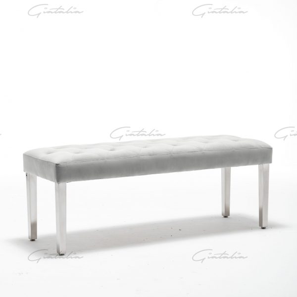 Knightsbridge Dove Grey Bench - BE-888 (Photo 3) Grey Knightsbridge Bench